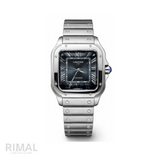 Cartier Santos de Cartier Steel Blue Dial Watch