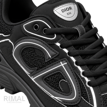 Dior B30 Sneakers – Black Mesh - View 4