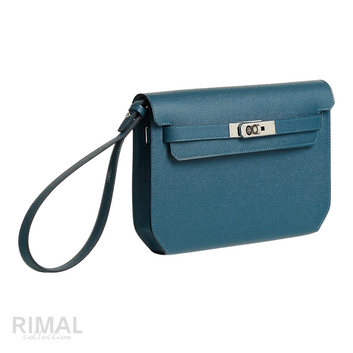 Hermès Depeche 25 Pouch – Bleu Thalassa - View 2