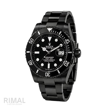 Rolex Submariner Date Black Dial Black Tone Watch - image 2