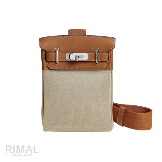 Hermès HAC À Dos Backpack – Ficelle / Gold - View 1
