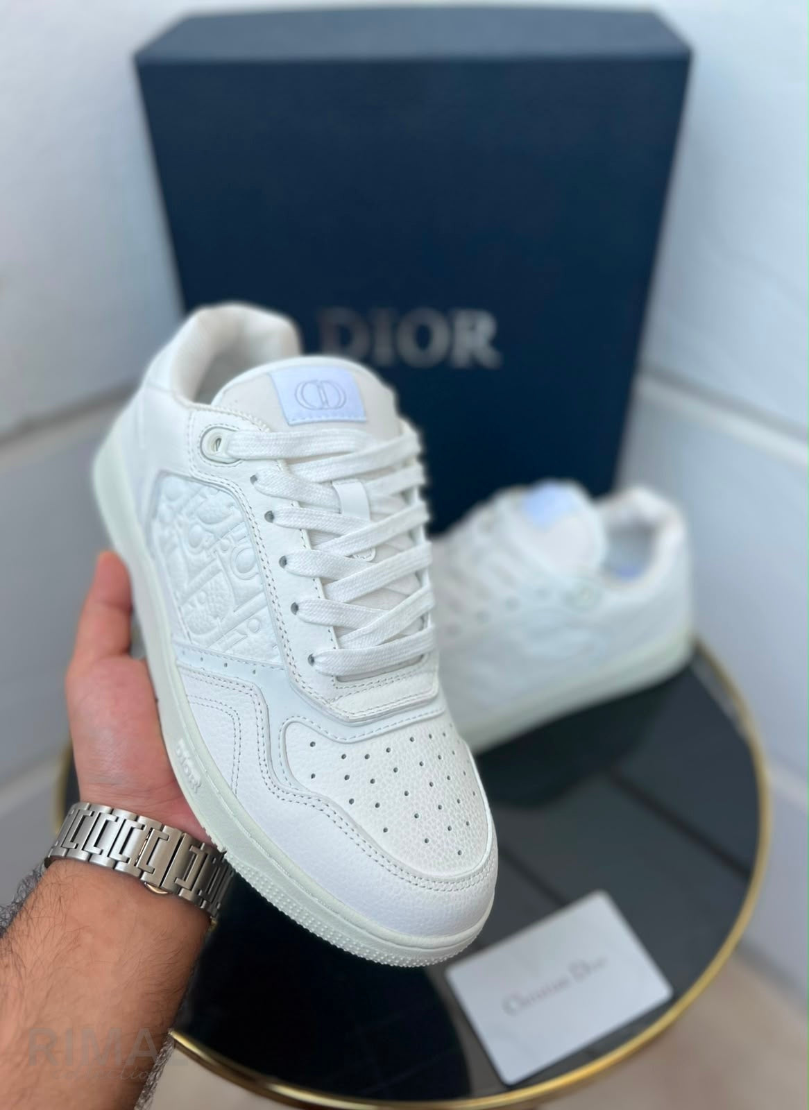 Dior B27 Uptown Low-Top Sneakers – White - View 3
