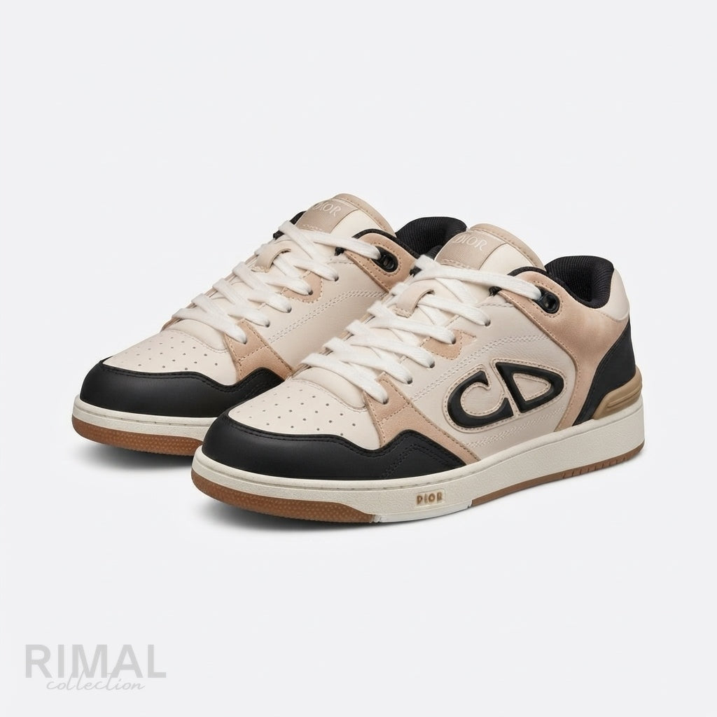 Dior B57 Mid-Top Sneakers – Black, Beige, Cream - View 1