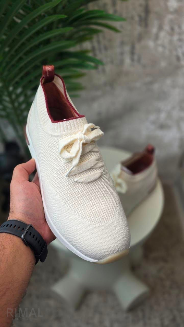 Loro Piana 360 LP Flexy Walk Wish Wool Sneakers – White - View 4