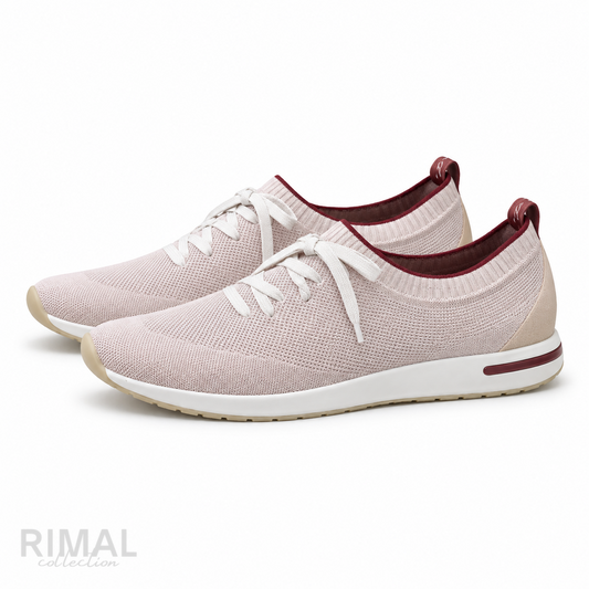 Loro Piana 360 LP Lady Flexy Walk Wish Wool Sneakers – Pale Blush Pink - View 1