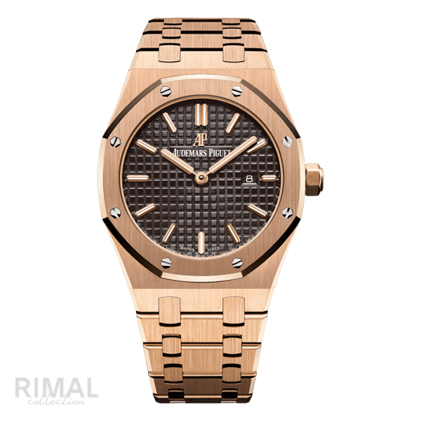 Audemars Piguet Royal Oak Selfwinding Pink Gold Brown Dial Watch
