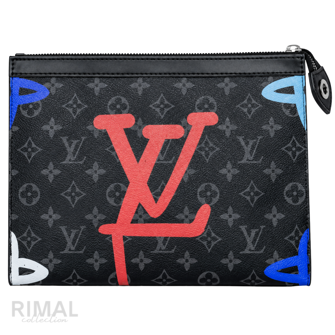 Louis Vuitton – Monogram Eclipse Graffiti Pochette Voyage Multicolour Splash