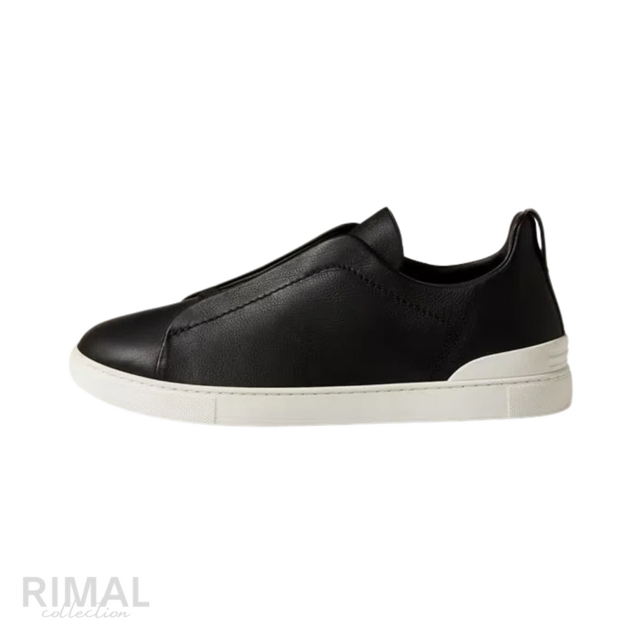 Zegna Footwear | Triple Stitch Black
