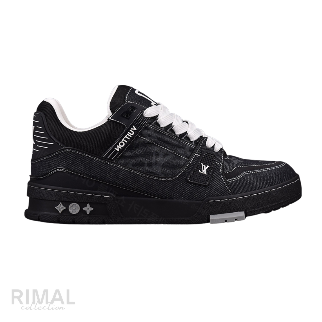 Louis Vuitton LV Trainer Denim Sneaker – Black - View 1