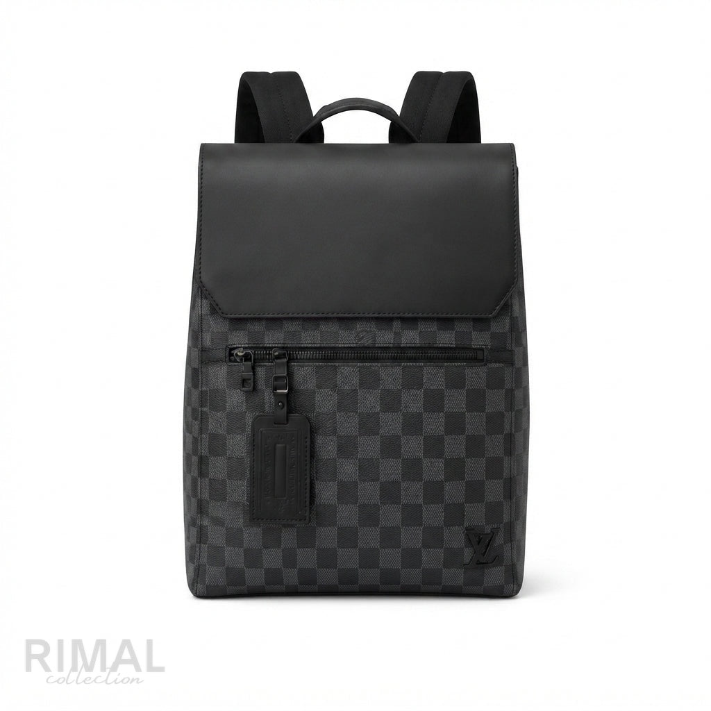 Louis Vuitton Backpack – Grey & Black - View 2