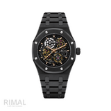 Audemars Piguet Watch | Royal Oak Double Balance Black Dial Wheel Skeleton Black