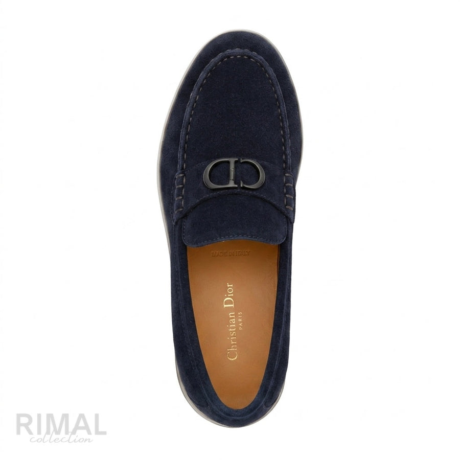 Dior Granville Suede Loafers – Navy Blue