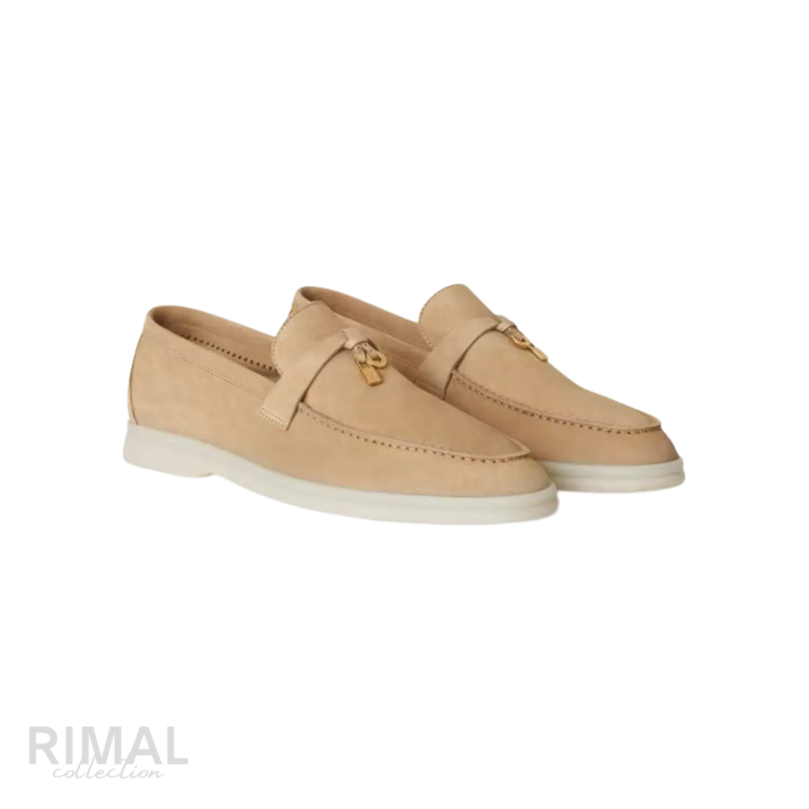 Loro Piana Summer Charms Loafers – Sandstone