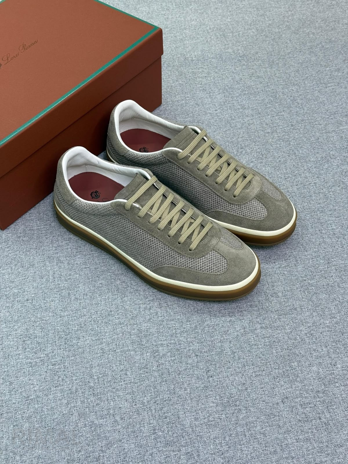 Loro Piana Tennis Walk Sneakers – Grey - View 3