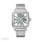 Cartier Santos de Cartier Skeleton Green Watch