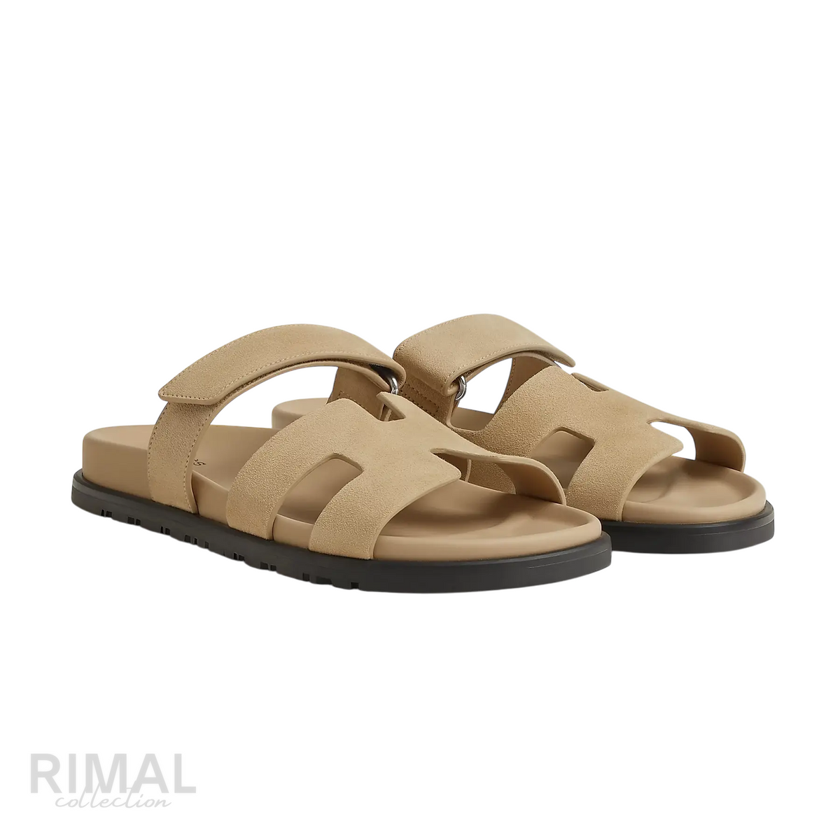 Hermès Chypre Sandals – Beige Lin - View 1