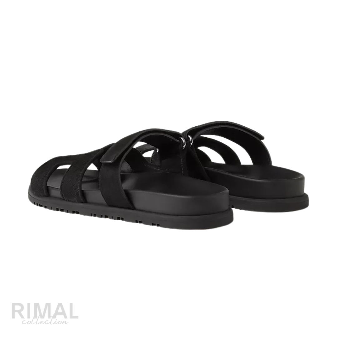 Hermès | Chypre Sandals Noir - View 2