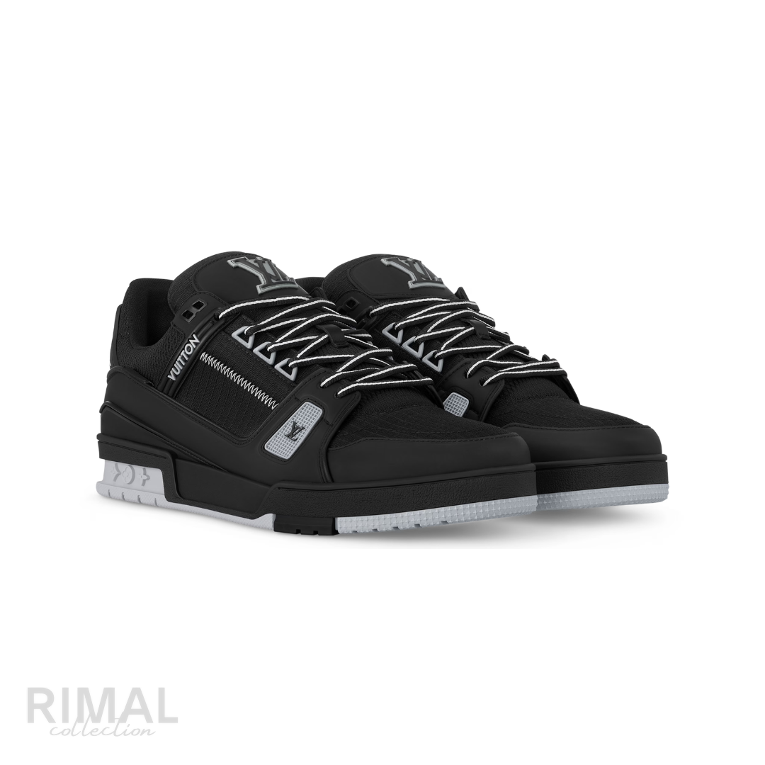 Louis Vuitton LV Trainer Sneakers – Black & Grey - View 4