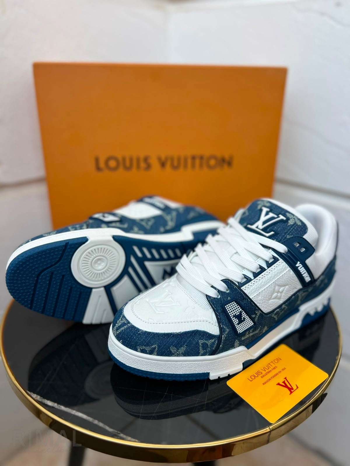 Louis Vuitton LV Trainer Sneakers – Blue - View 5