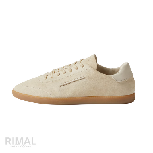 Zegna Suede Sneakers – White - View 1
