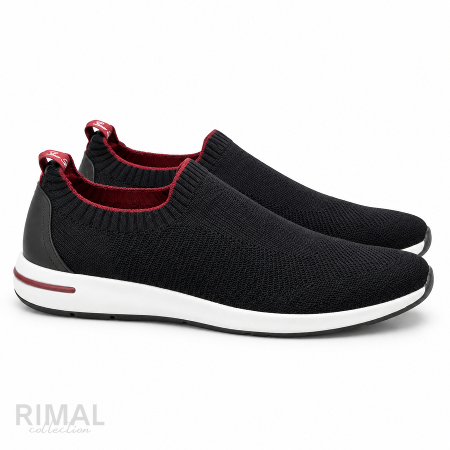 Loro Piana Footwear | Knit Slip-On Black