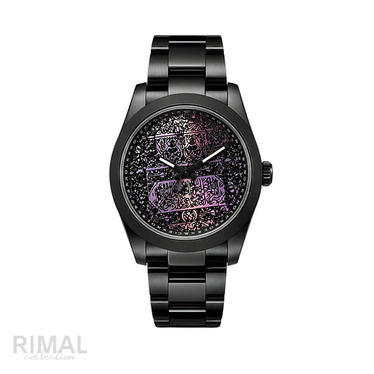 Rolex Milgauss Arabic Purple Dial Matte Black Watch - image 1