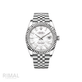 Rolex Watch | Datejust Mint White Dial Silver