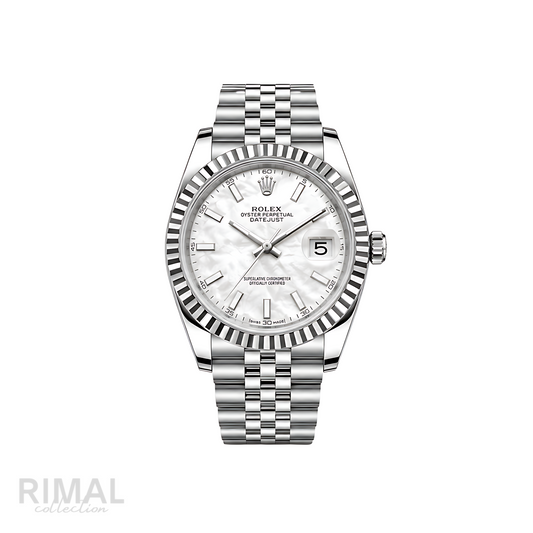 Rolex Datejust Mint White Dial Silver Watch - image 1