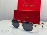 Cartier | Panthère de Rimless Sunglasses – Gold / Brown