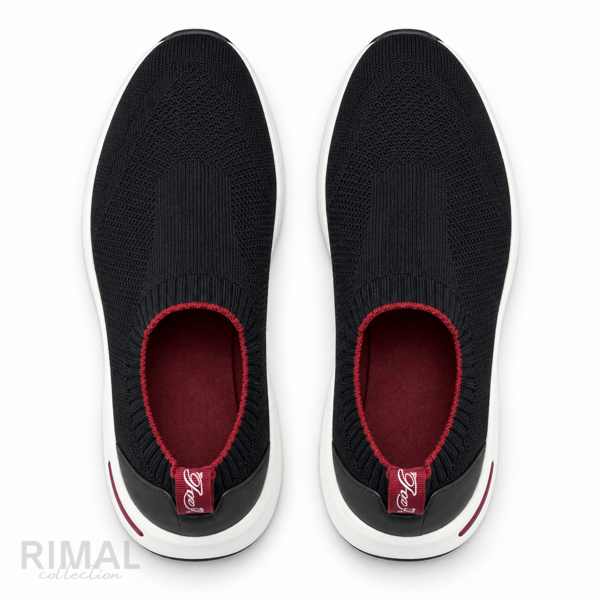 Loro Piana Knit Slip-On Sneakers – Black - View 3