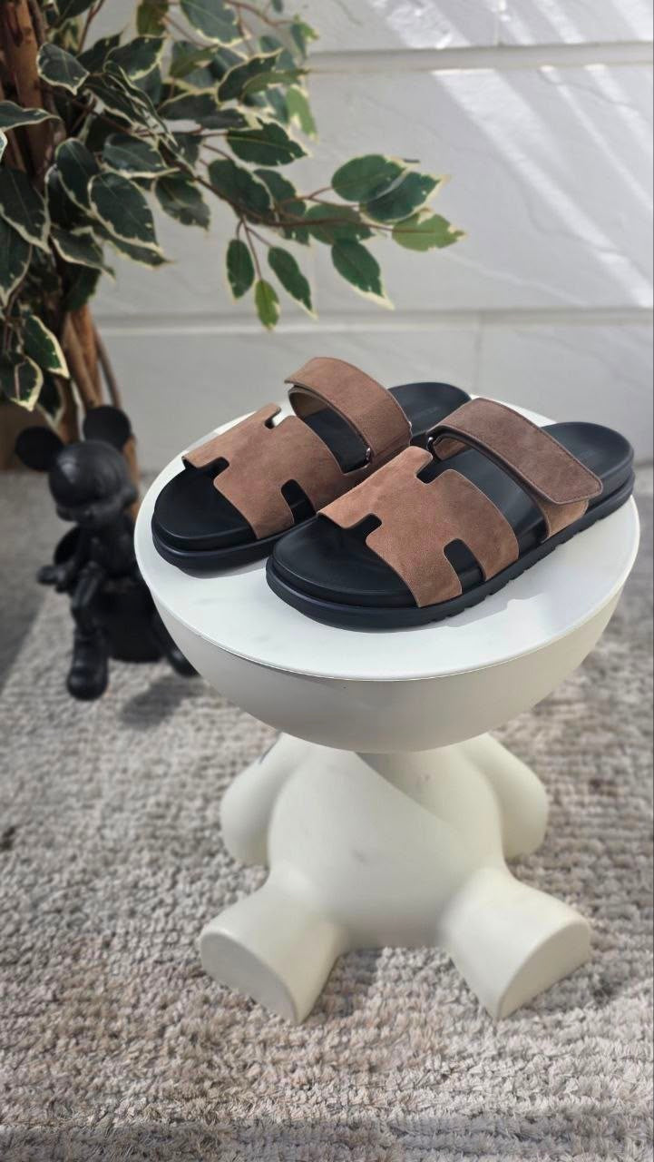 Hermès | Chypre Sandals Vert Toundra - View 5