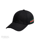 Gucci Stripe Canvas Black Cap