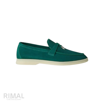 Loro Piana Summer Charms Loafers – Forest Leaves - View 2