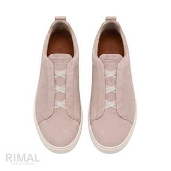 Zegna Footwear | Triple Stitch Baby Pink