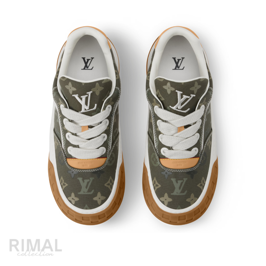 Louis Vuitton LV Tilted Sneaker – Green & Brown - View 2