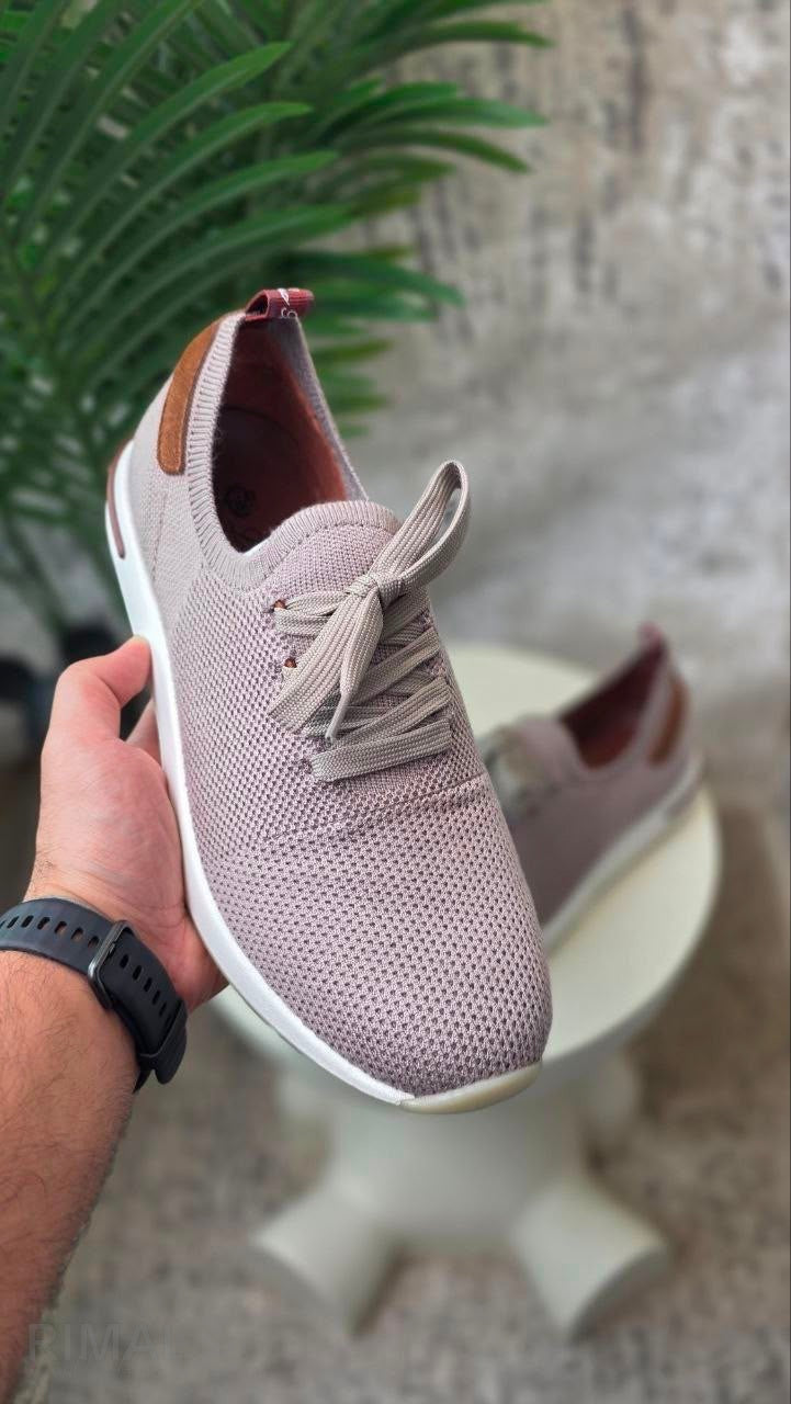Loro Piana 360 Flexy Walk Sneakers – Beige - View 4