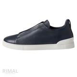 Zegna Footwear | Triple Stitch Sneakers Blue