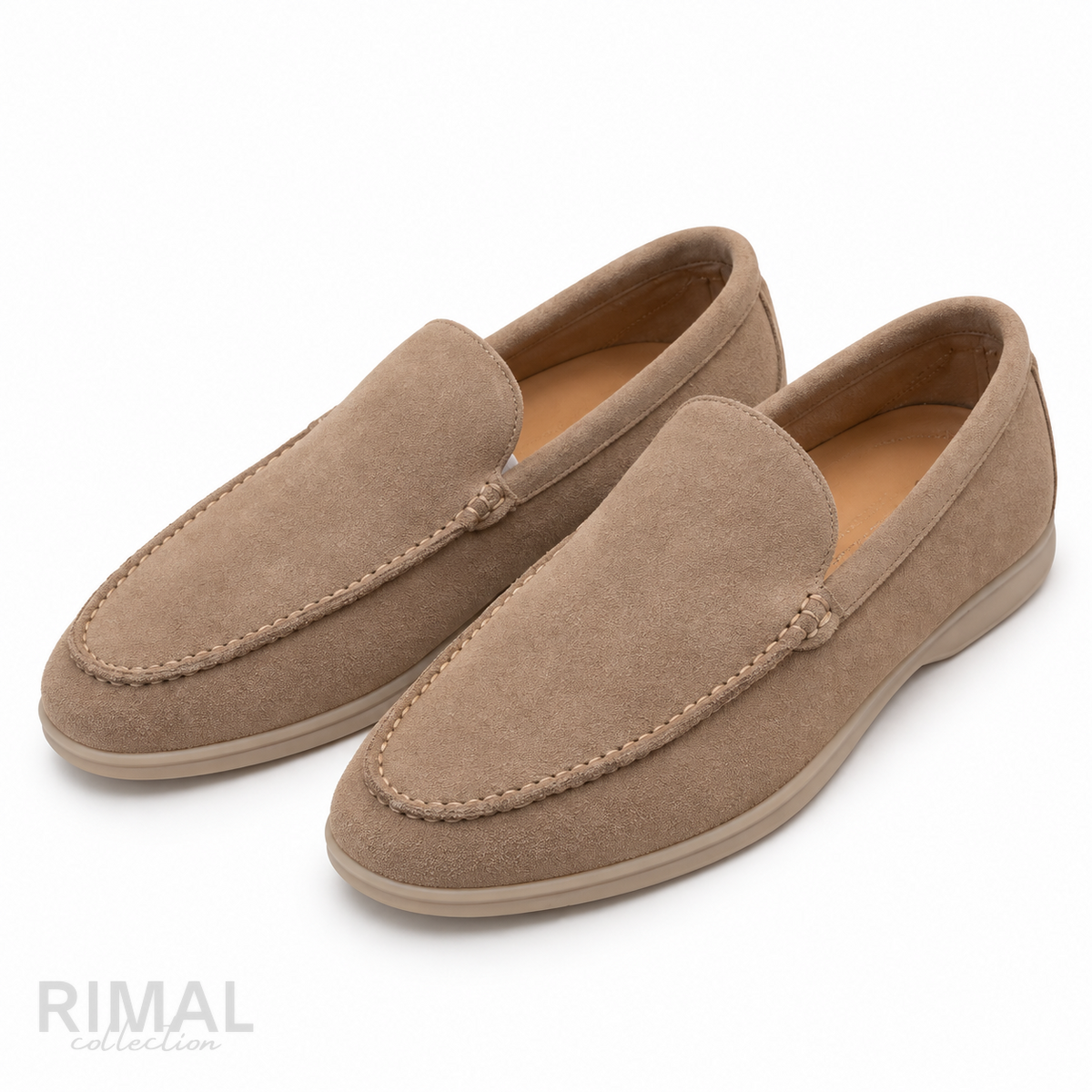 Loro Piana Summer Walk Suede Loafers – Warm Taupe - View 8
