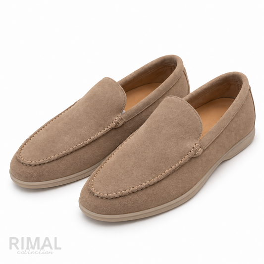 Loro Piana Summer Walk Suede Loafers – Warm Taupe - View 8