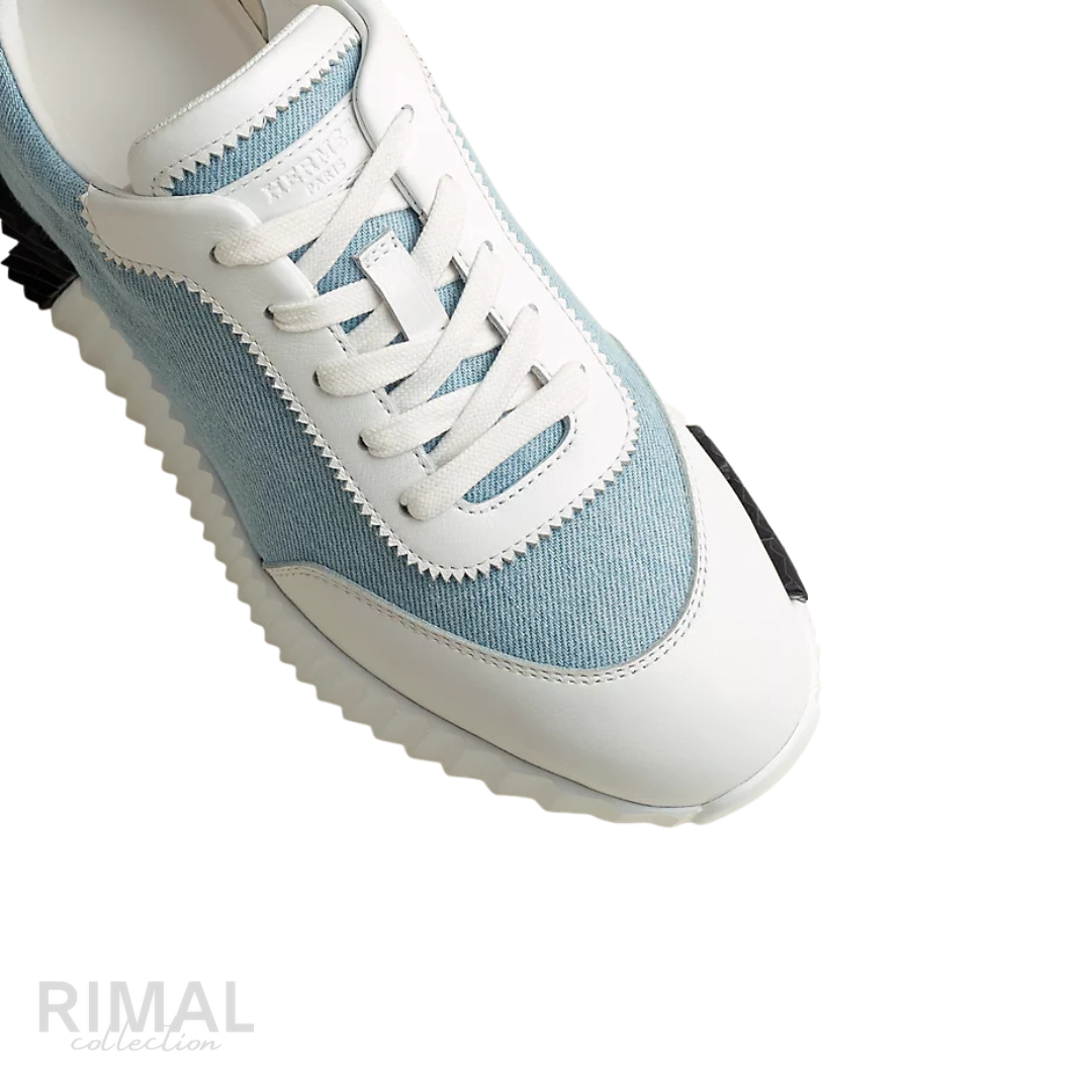 Hermès Bouncing Sneakers – Light Blue - View 4