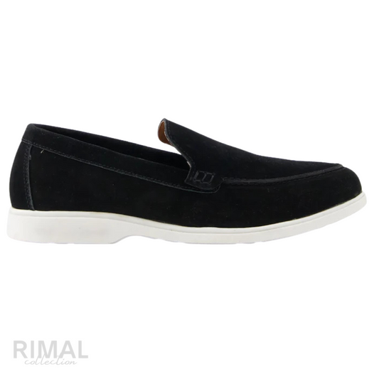 Loro Piana Summer Walk Loafer – Black – View 1
