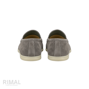Loro Piana Summer Walk Loafers – Grey - View 1