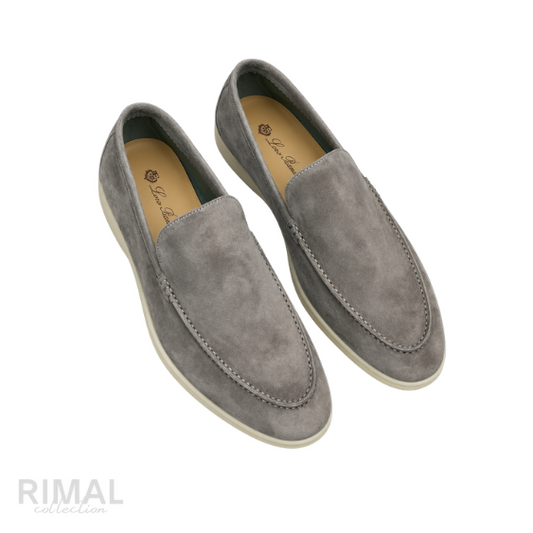 Loro Piana Summer Walk Loafers – Grey - View 2