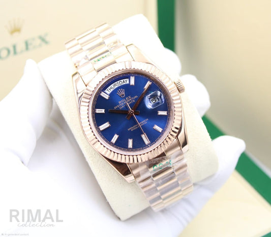 Rolex | Day Date 40 Chocolate Diamond Hour Markers Watch – Product Image 1