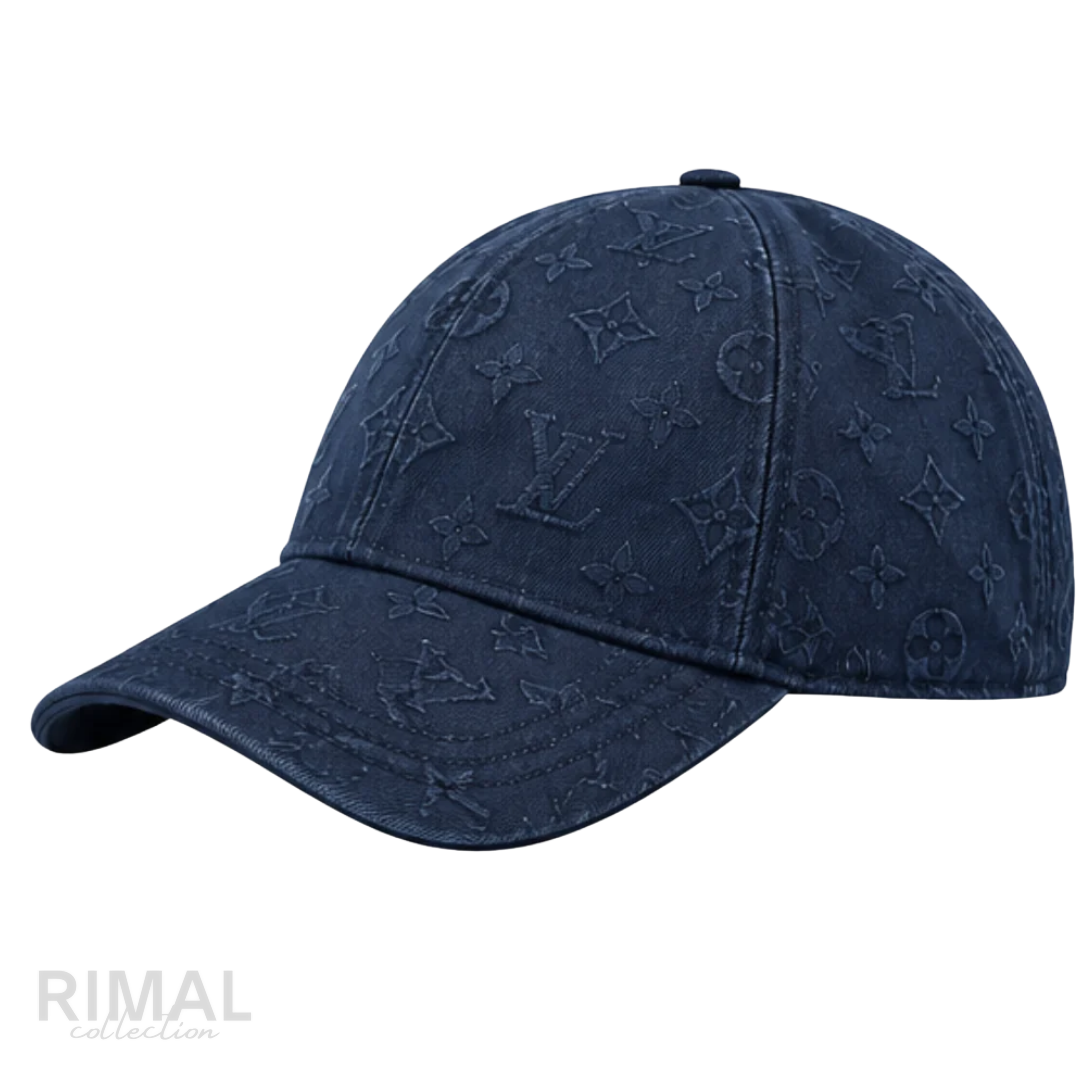 Louis Vuitton | Indigo Navy Washed Monogram Ghost Denim Baseball Cap - View 2
