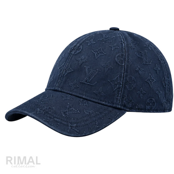 Louis Vuitton | Indigo Navy Washed Monogram Ghost Denim Baseball Cap - View 2
