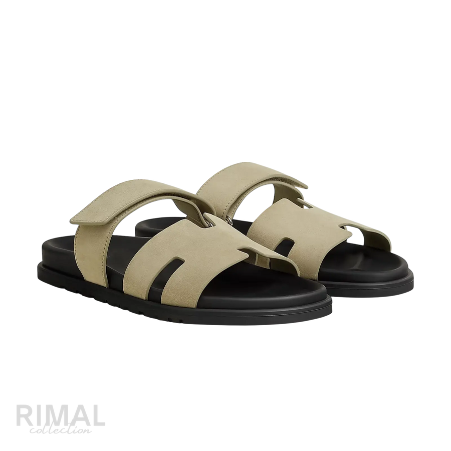 Hermès Chypre Sandals – Vert Mosaique