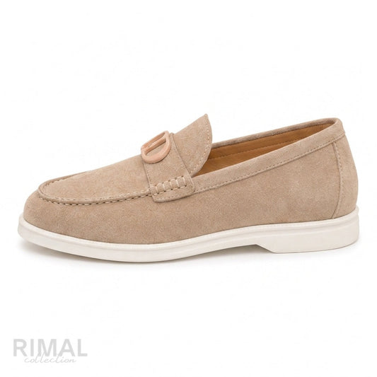 Dior Granville Suede Loafers – Beige - View 1