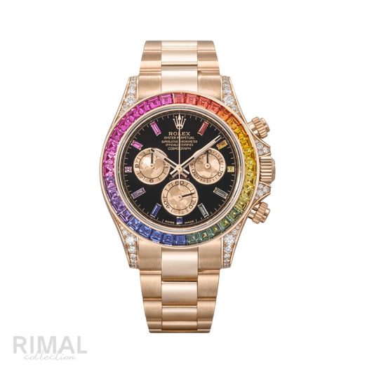 Rolex | Rainbow Black Dial - Free & Fast UAE Shipping