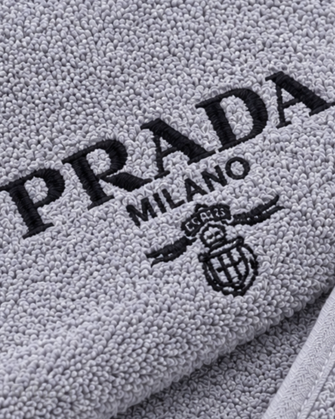 Prada Bath Towel – Grey - View 3